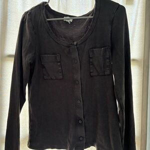 a.n.a. Women's Long Sleeve Tee - Gray